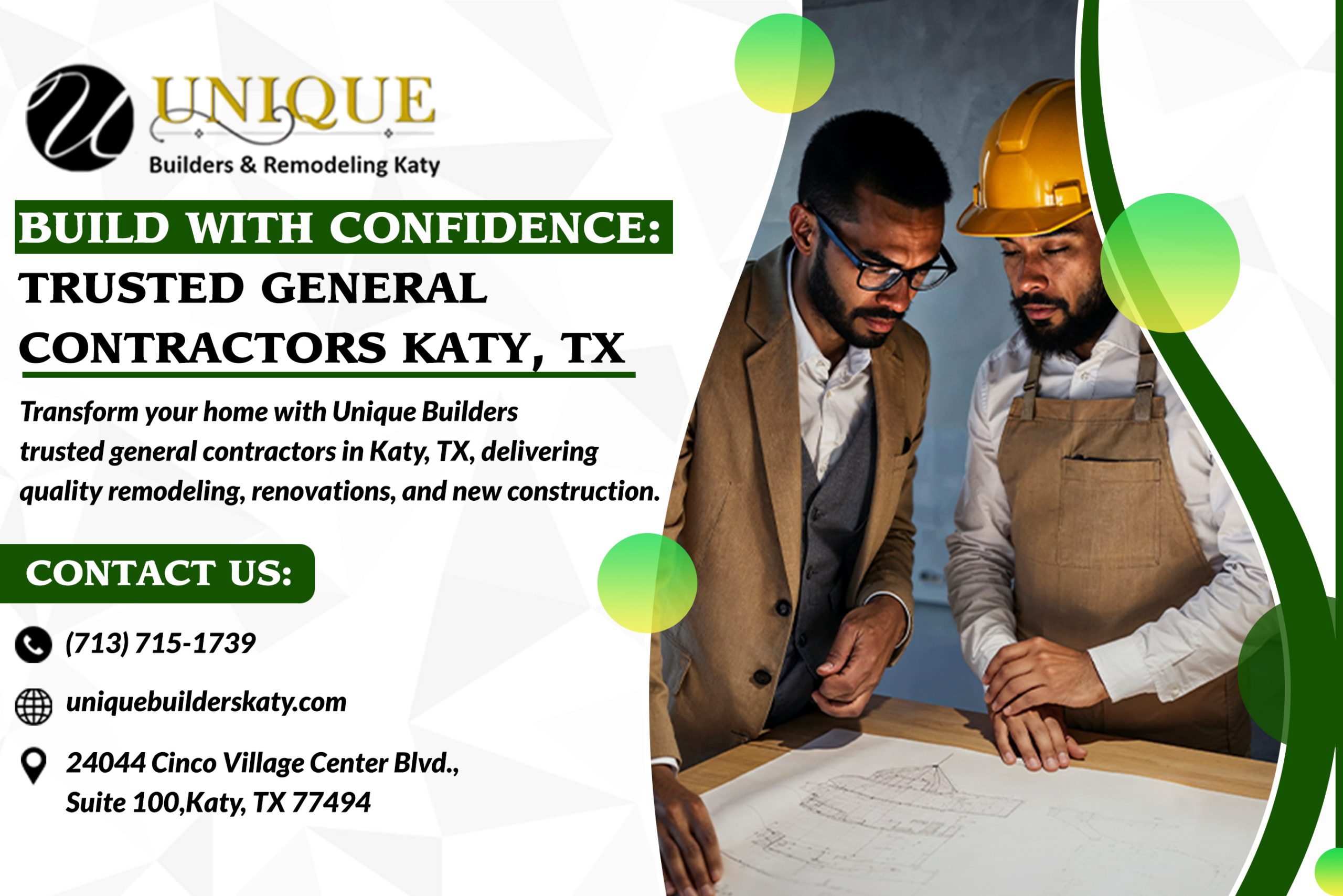 Build With Confidence Trusted General Contractors Katy